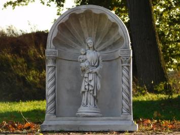 Classic Chapel with Madonna and Child – 65 cm – Grey/White – Stone