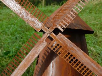 Klassieke Windmolen XL - 110 cm - Metaal - Roestlook