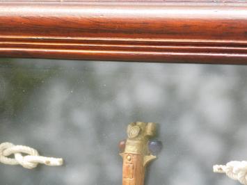 Maritime Wall Decoration with Ship Knots and Clock - 66 cm