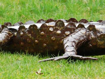 Crocodile XL - 220 cm - Unique and Handmade from Metal
