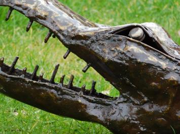 Crocodile XL - 220 cm - Unique and Handmade from Metal