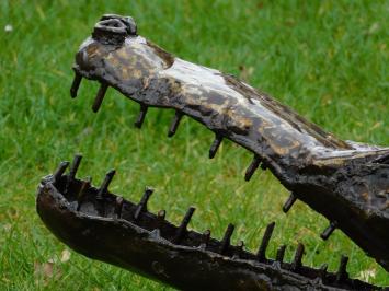 Crocodile XL - 220 cm - Unique and Handmade from Metal