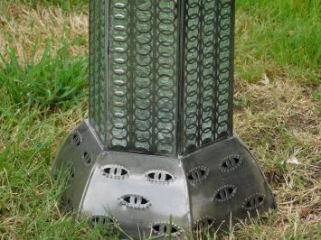 Grote Metalen Lantaarn | Staand of Hangend | Bijzondere Uitstraling | 110 cm hoog