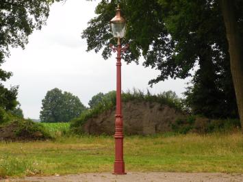 Lamp Post XL with Copper Cap - 325 cm - Cast Iron Raw Slate