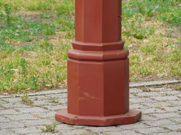 Lamp Post XL with Copper Cap - 325 cm - Cast Iron Raw Slate
