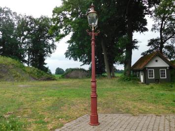 Lamp Post XL with Copper Cap - 325 cm - Cast Iron Raw Slate