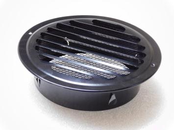 Entlüfter mit Netz - 19 cm - Rund - Metall