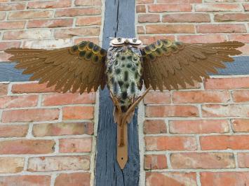Skulptur Eule XL - Wanddekoration - Metall