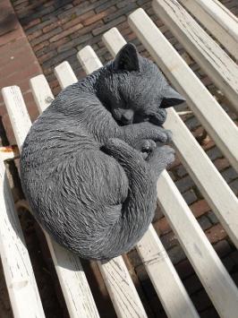 Gartenskulptur Katze, Katze, Geschenk