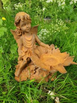 bird feeder, bird, cast iron