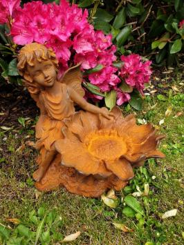 bird feeder, bird, cast iron