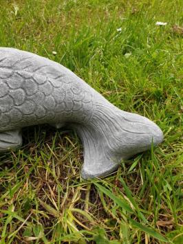 koi carp, garden statue