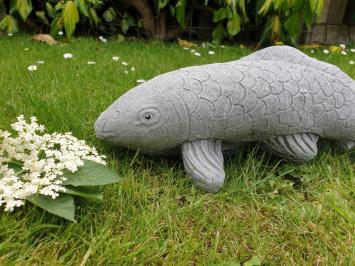 koi carp, garden statue