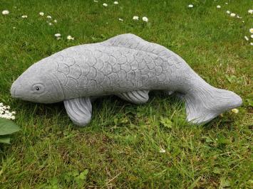 koi carp, garden statue