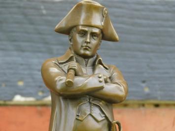 Statue Napoleon - Bronze - auf Marmorsockel