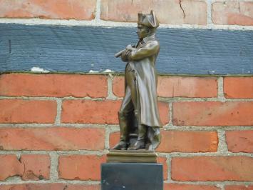 Statue Napoleon - Bronze - auf Marmorsockel