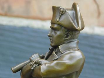 Statue Napoleon - Bronze - auf Marmorsockel