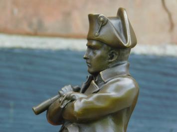 Statue Napoleon - Bronze - auf Marmorsockel