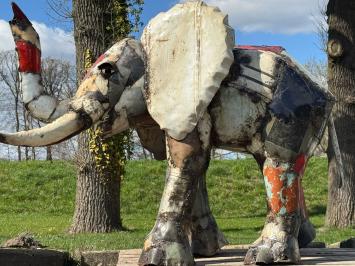 Elefant in Farbe - 160 cm - Handgefertigt & Einzigartig
