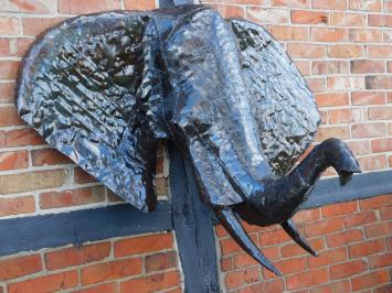 Elephant head XL - 135 cm - Handmade & Unique