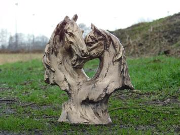 Pferdestatue - Gold/Bronze - Polystone