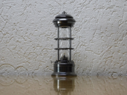 Petroleumlamp - rust-iron-old look-met glas - 30cm