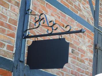 Schild Schwarz - 75 cm - Rechteckig - Eisen