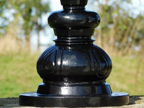 Plinth post - Black - 31 cm - Alu