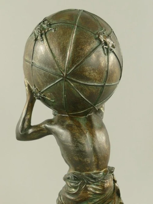 Atlas Statue - 42 cm - Polystone - Decorative Statue