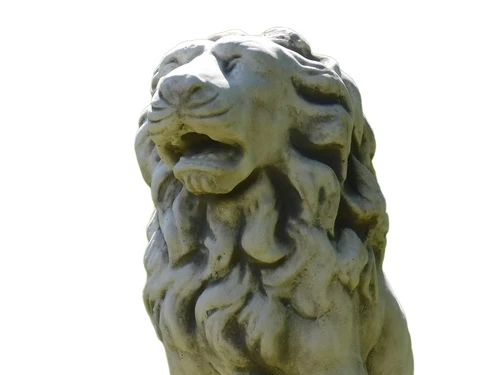Lion Statue on Pedestal – 104 cm – Stone