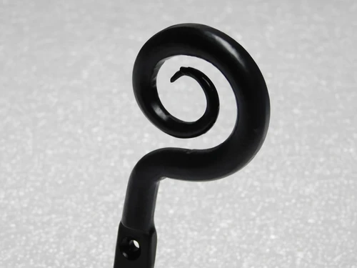 Toilet roll holder, black – 17 x 24 cm – Cast iron
