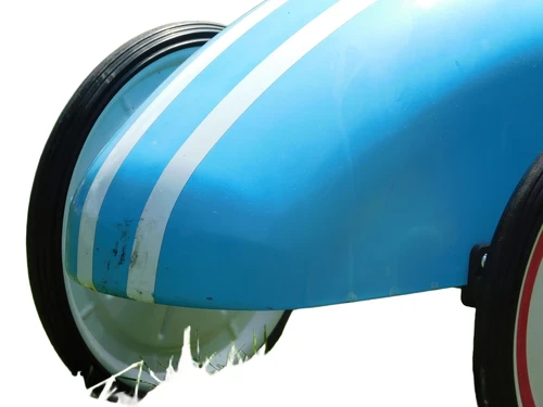 Vintage Car - Blue #8 - 80 x 40 cm - Metal