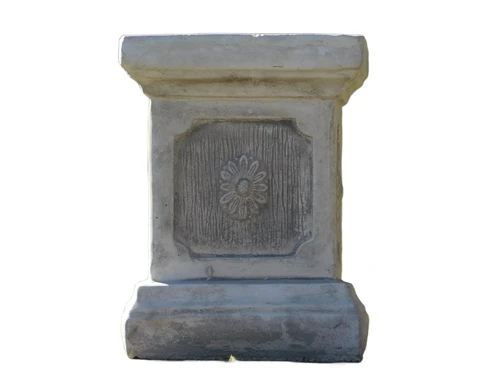 Pedestal Small - 25 cm - Square - Solid Stone