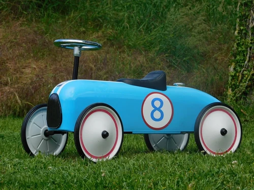 Vintage Car - Blue #8 - 80 x 40 cm - Metal