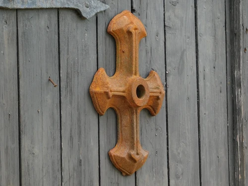 Cross-shaped wall bracket – 35 x 25 cm – Cast iron