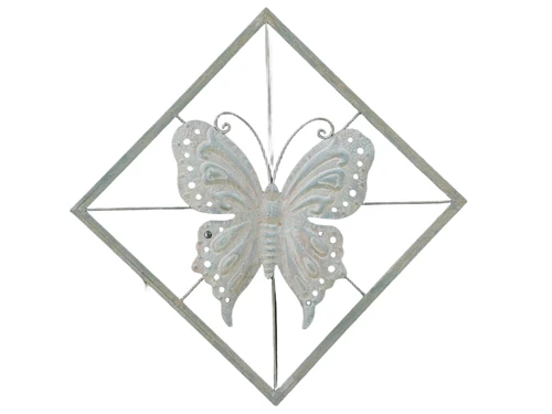 Elegant Wall Ornament: Butterfly – 100 x 100 cm – Metal