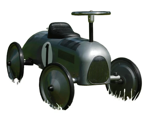 Vintage Car - Grey - 76 x 40 cm - Metal
