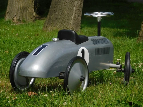 Vintage Car - Grey - 76 x 40 cm - Metal