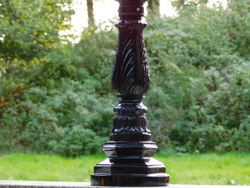 Klassieke Lampvoet / Sokkel - Zwart - 43 cm - Alu