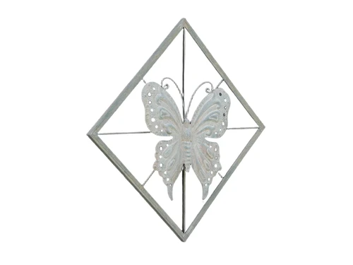 Elegant Wall Ornament: Butterfly – 100 x 100 cm – Metal