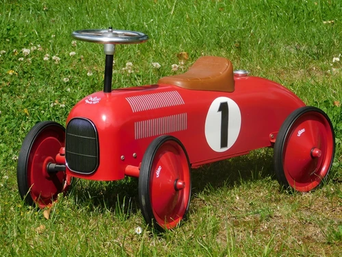 Vintage Car - Red - 76 x 40 cm - Metal