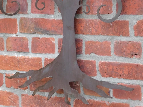 Tree of Life wall ornament – approx. 78 × 92 cm – Metal – Brown