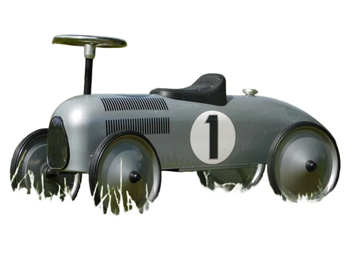 Vintage Car - Grey - 76 x 40 cm - Metal