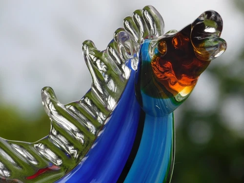 Laatste: Glazen Beeld Paard – Handgemaakt Glasgeblazen Kunstwerk in Murano-stijl