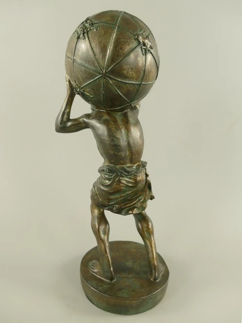 Atlas Statue - 42 cm - Polystone - Decorative Statue