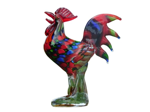 Hand-blown Rooster – Full Color – Handmade