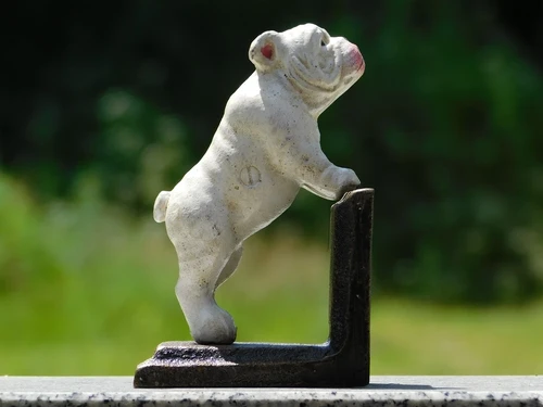 Bulldog Bookend Set – Cast Iron