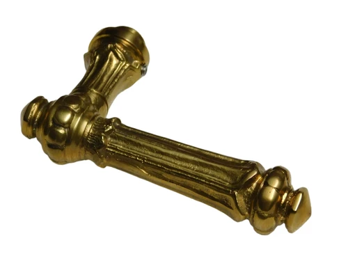 Door handle set with backplate (PC 72) – Polished brass – Classic