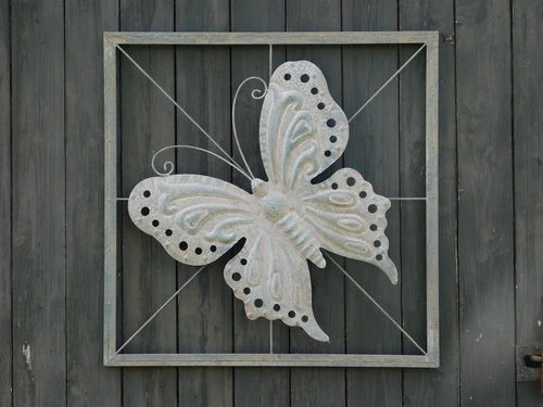 Elegant Wall Ornament: Butterfly – 100 x 100 cm – Metal
