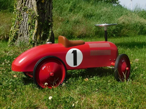 Vintage Car - Red - 76 x 40 cm - Metal